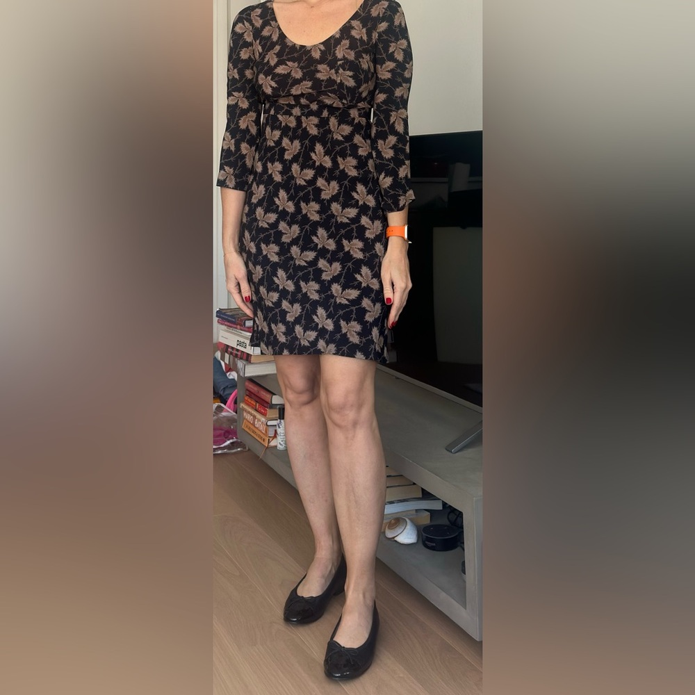 Stella Mccartney Floral Bishop Sleeve Knee-Length Dress